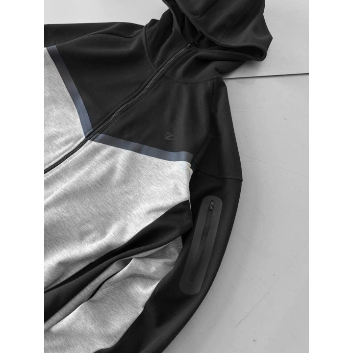 NK Tech Unisex Hırka Siyah/Gri