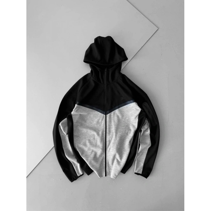 NK Tech Unisex Hırka Siyah/Gri