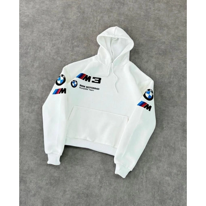 Power Şardonlu Unisex Sweatshirt Beyaz