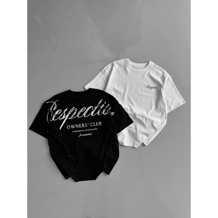 Respect Unisex Oversize Tshirt Beyaz