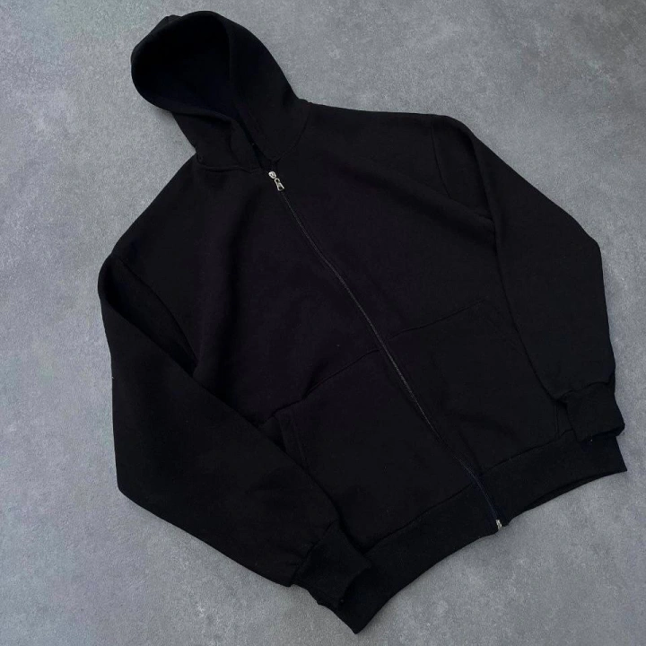 Şardonlu Unisex Oversize Hırka Siyah