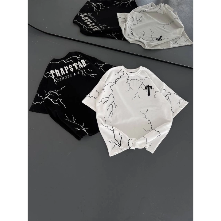 Şimşek Trapstar Unisex Tshirt Beyaz