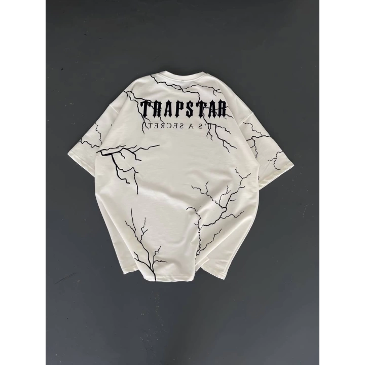 Şimşek Trapstar Unisex Tshirt Beyaz