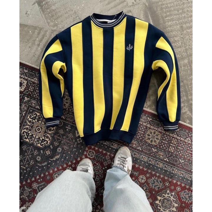 Taraftar Şardonlu Unisex Sweatshirt Lacivert