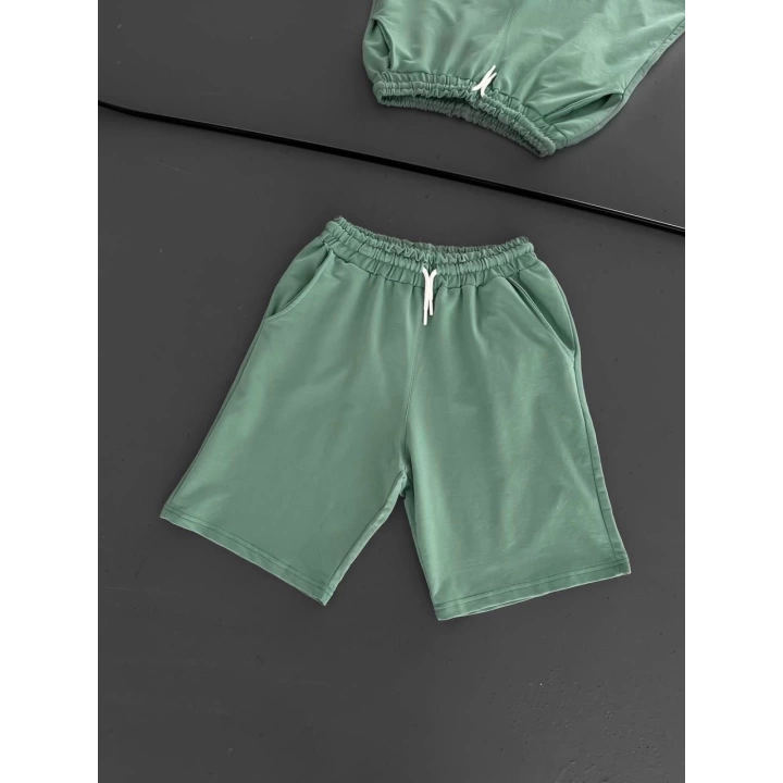Unisex Basic Şort Yeşil