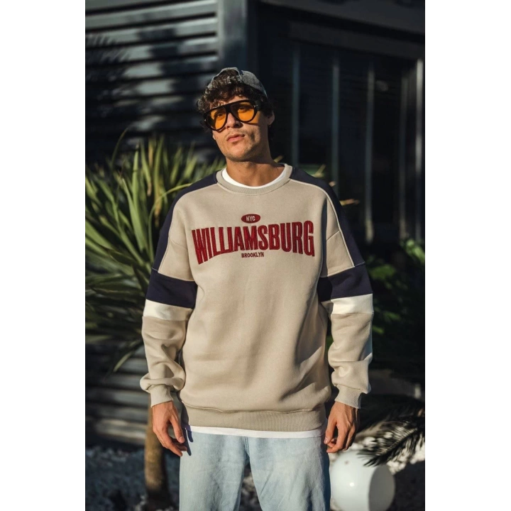 WILLIAM Unisex Şardonlu Sweatshirt