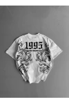 1995 Oversize Unisex T-Shirt Beyaz