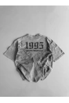 1995 Oversize Unisex T-Shirt Gri
