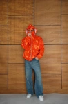 Baskılı Taraftar Maskeli Unisex Hırka Kırmızı
