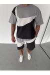Capi Oversize Unisex Şortlu Takım Gri