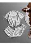Çizgi Şerit Nk Unisex Eşofman Takımı Beyaz