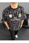Fly Emirates Unisex Oversize T-Shirt  Siyah