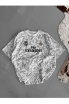 Fly Emirates Unisex Oversize T-Shirt Beyaz