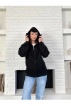 Kar Maske Unisex Oversize Hırka Siyah
