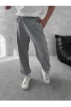 Logolu Basic Unisex Eşofman Gri