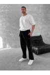 Logolu Basic Unisex Eşofman Siyah