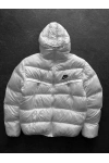 NK İçi Dolgulu Unisex Şişme Mont Beyaz
