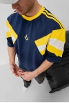 Parçalı Unisex Taraftar Tshirt Lacivert