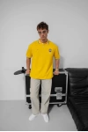 Polo Yaka Brasıl Oversize Tshirt Sarı