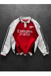 Polo Yaka Emirates Unisex Sweatshirt Kırmızı