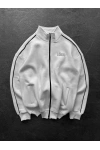 STWD Unisex Şardonlu Oversize Hırka Beyaz
