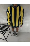 Taraftar Şardonlu Unisex Sweatshirt Lacivert