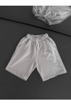 Unisex Basic Şort Gri