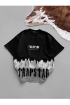 WILD TRAP Unisex Oversize Tshirt Siyah