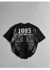 1995 Oversize Unisex T-Shirt Siyah