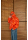 Baskılı Taraftar Maskeli Unisex Hırka Kırmızı