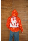 Baskılı Taraftar Maskeli Unisex Hırka Kırmızı
