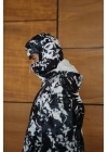 Baskılı Taraftar Maskeli Unisex Hırka Siyah