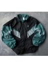 Black Green Oversize Paraşüt Ceket