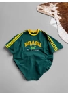 BRASIL Oversize Unisex Tshirt Yeşil