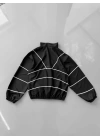 Çizgili Nk Paraşüt Unisex Ceket