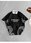 Emirates Unisex Oversize Tshirt Siyah