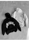 Grafitili Unisex Sweatshirt Beyaz