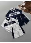 İtaly Unisex Oversize Şortlu Takım Lacivert