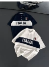 İtaly Unisex Polo Yaka Tshirt Beyaz