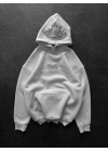 Kapüşon Detaylı SWD Sweatshirt Beyaz