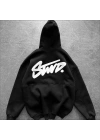 Kapüşonlu SWD Unisex Sweatshirt Siyah