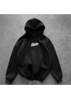 Kapüşonlu SWD Unisex Sweatshirt Siyah