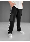 Kargo Cep Unisex Eşofman Siyah