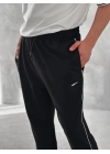 Logolu Basic Unisex Eşofman Siyah