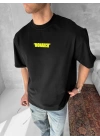 Monarch Unisex Oversize T-Shirt Siyah