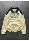 Nakış Brasil Oversize Sweatshirt
