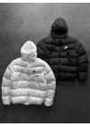 NK İçi Dolgulu Unisex Şişme Mont Beyaz