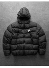 NK İçi Dolgulu Unisex Şişme Mont Siyah
