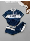 Paris Oversize Unisex Eşofman Takımı Lacivert