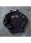 ‎Polarlı Fermuarlı Unisex Sweatshirt Siyah
